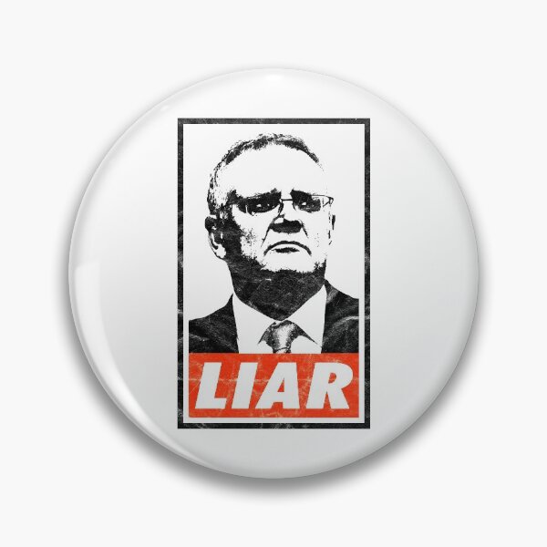 Item preview, Scott Morrison Liar (White Worn Look) designed and sold by politicalamity.