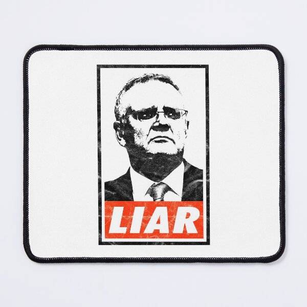 Item preview, Scott Morrison Liar (White Worn Look) designed and sold by politicalamity.