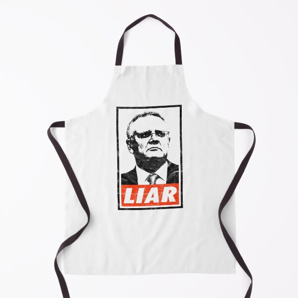 Item preview, Scott Morrison Liar (White Worn Look) designed and sold by politicalamity.