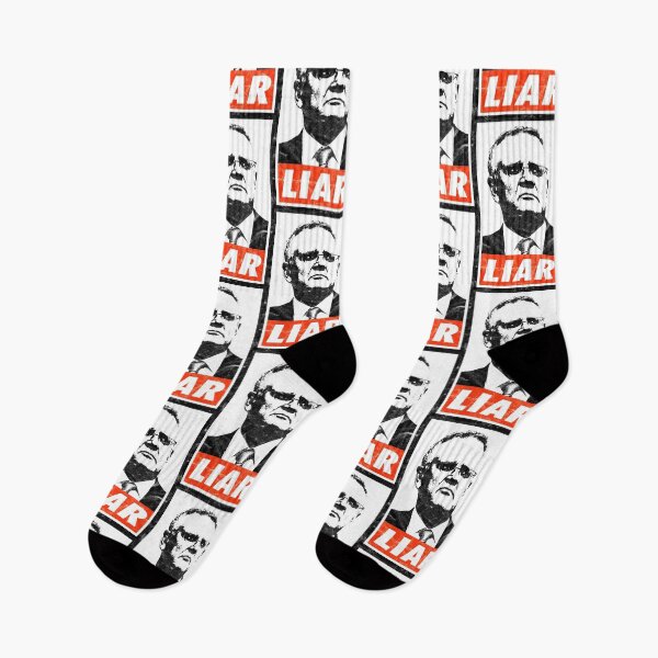 Item preview, Scott Morrison Liar (White Worn Look) designed and sold by politicalamity.