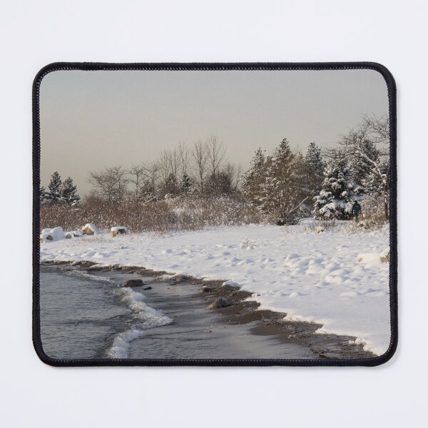 Item preview, The Snow Just Stopped - a Winter Beach on Lake Ontario designed and sold by Georgia Mizuleva.