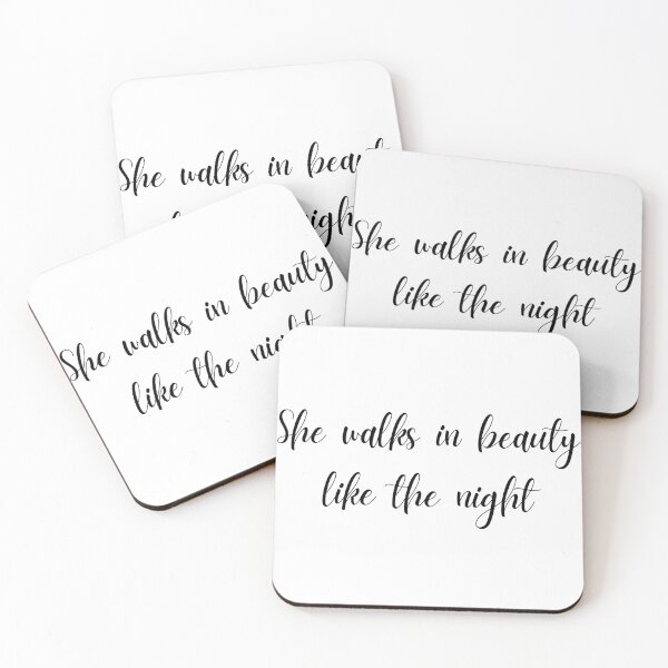 Item preview, She Walks In Beauty Quote Poem - Lord Byron designed and sold by PoesyInPrint.