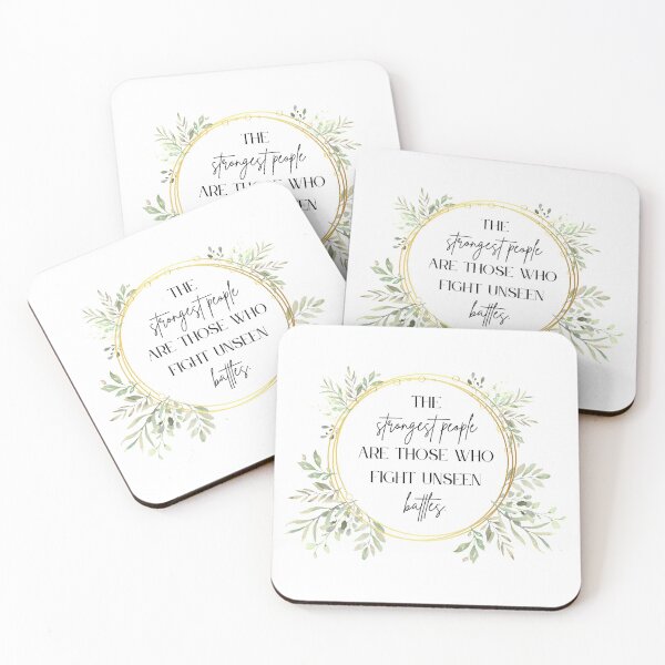 Item preview, Fighting Unseen Battles - Mental Health Quote designed and sold by creativeloft.