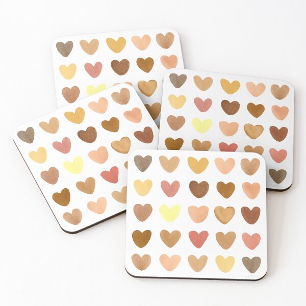 Item preview, Brown hearts designed and sold by Rachel Dash-Williams Creative.