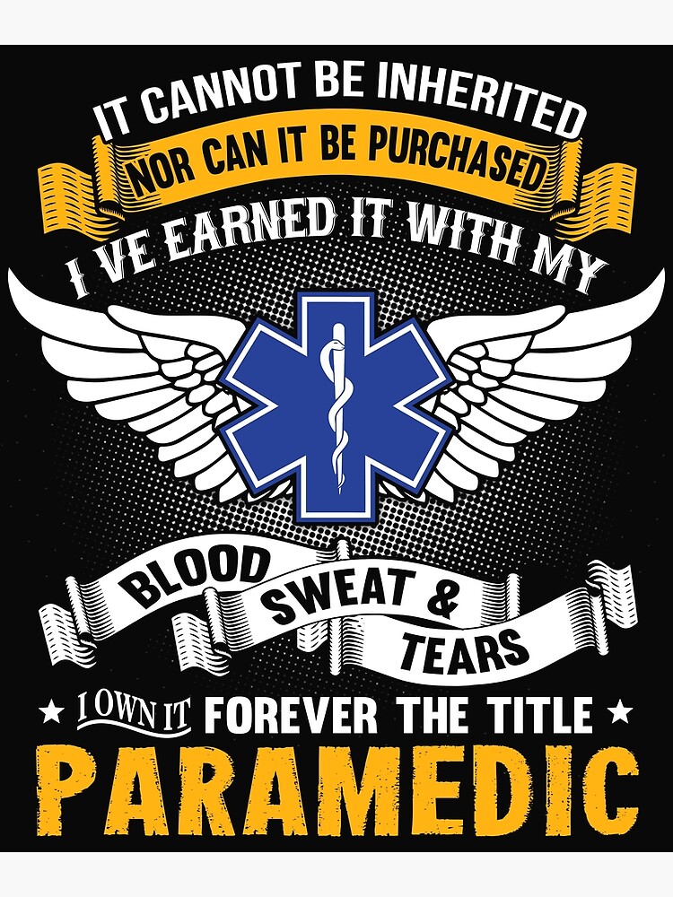 Paramedic Girl Poster For Sale By Mikesgordon Redbubble   Flat,750x,075,f Pad,750x1000,f8f8f8 