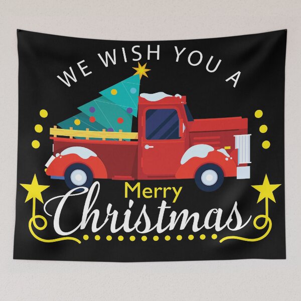 Item preview, Merry Christmas Buffalo Truck designed and sold by NawalMagdy.
