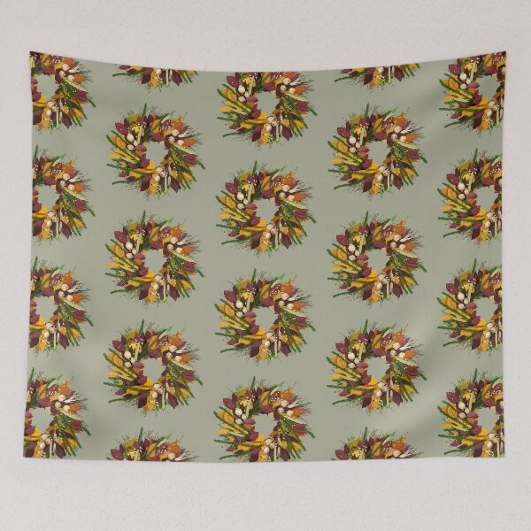 Item preview, VINTAGE STYLE WINTERTIME WREATH designed and sold by Colette van der Wal.