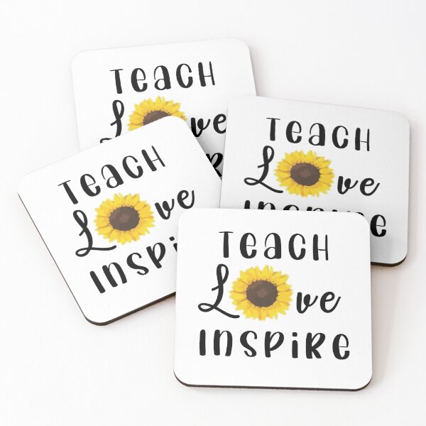 Item preview, Teach Love Inspire Sunflower designed and sold by Retro90sKid.