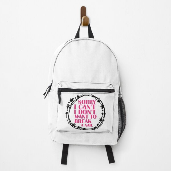 Item preview, Women's Sorry I Can't I Don't Want To Break A Nail, manicure sarcasm, nail polish designed and sold by adjamine.