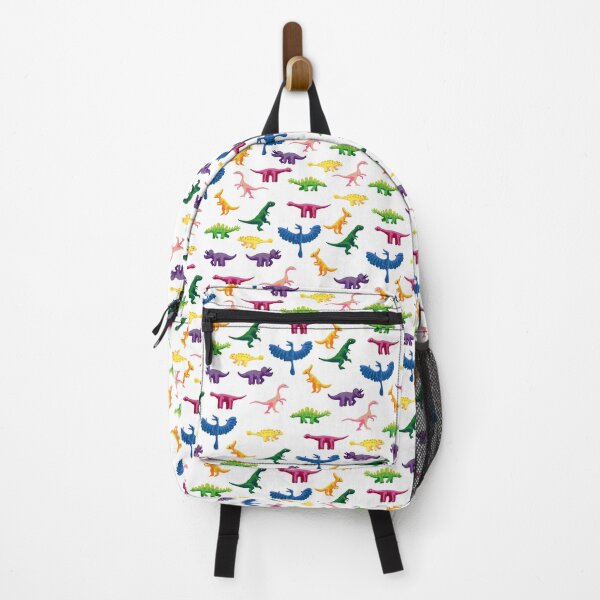 Item preview, Tiny Colorful Gouache Dinosaurs Pattern designed and sold by paintedpansy.