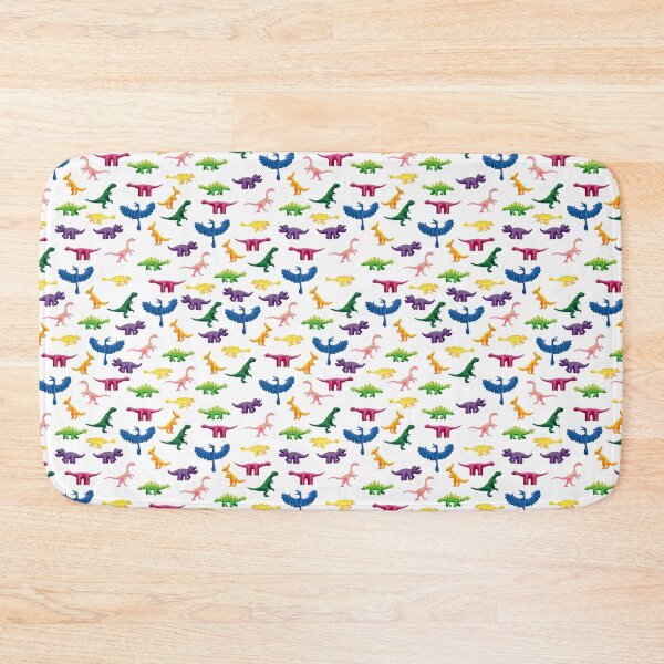 Item preview, Tiny Colorful Gouache Dinosaurs Pattern designed and sold by paintedpansy.
