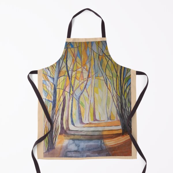 Item preview, Abstract autumnal woodland watercolour scene designed and sold by esvb.