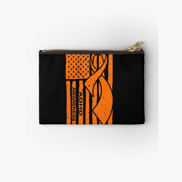 Item preview, ADHD Awareness Ribbon American Flag designed and sold by Tadmab.