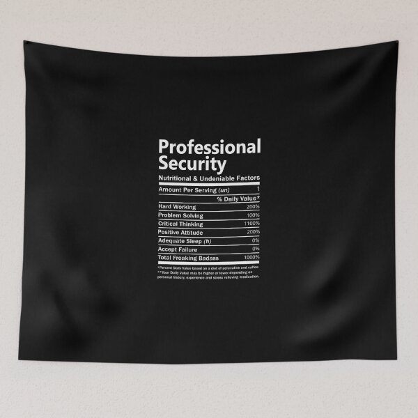 Item preview, Professional Security T Shirt - Nutritional and Undeniable Factors Gift Item Tee designed and sold by oslandefren.