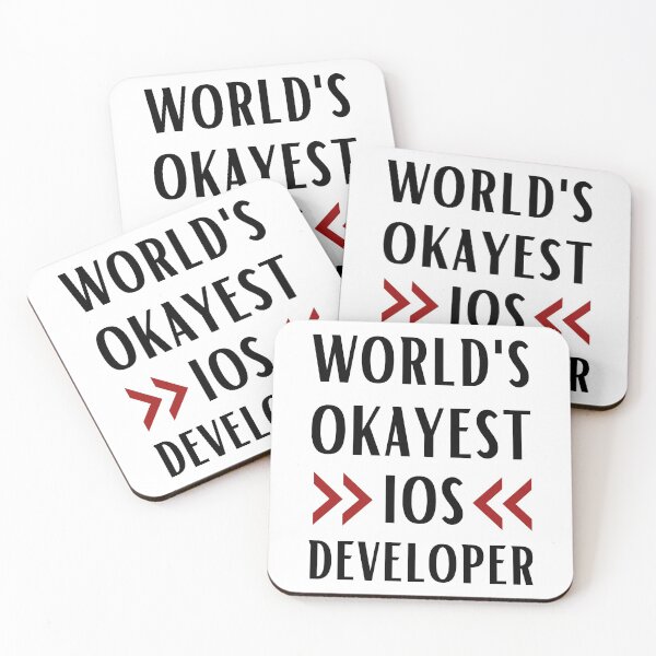 Item preview, World's Okayest IOS Developer designed and sold by Valuential.