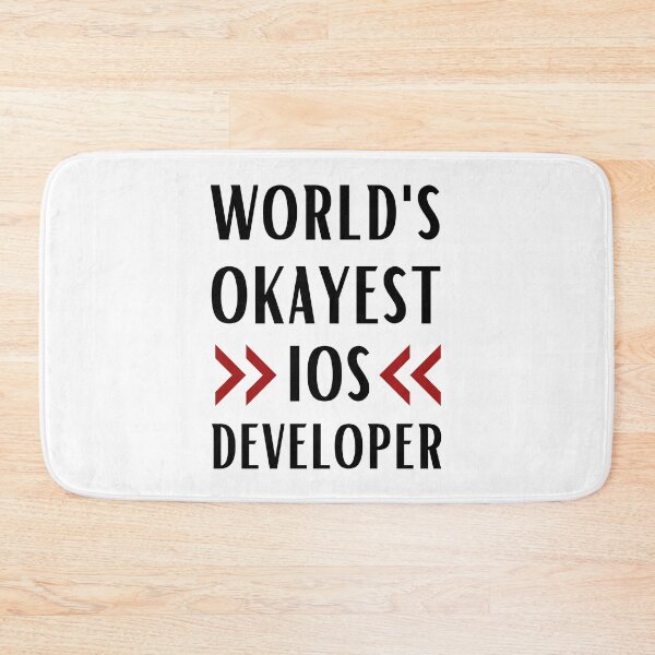 Item preview, World's Okayest IOS Developer designed and sold by Valuential.