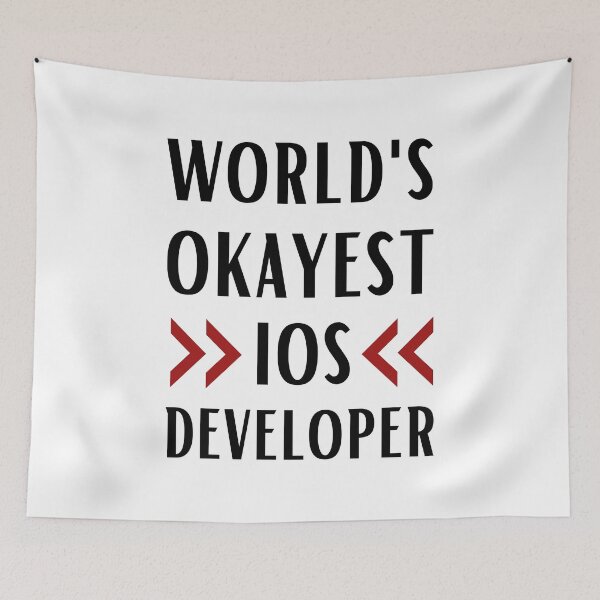 Item preview, World's Okayest IOS Developer designed and sold by Valuential.