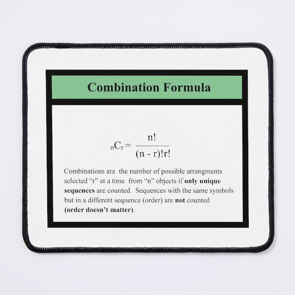 Item preview, Combination Formula: The StatisticsMatrix at  Redbubble, 2020 designed and sold by Mark Stansberry.