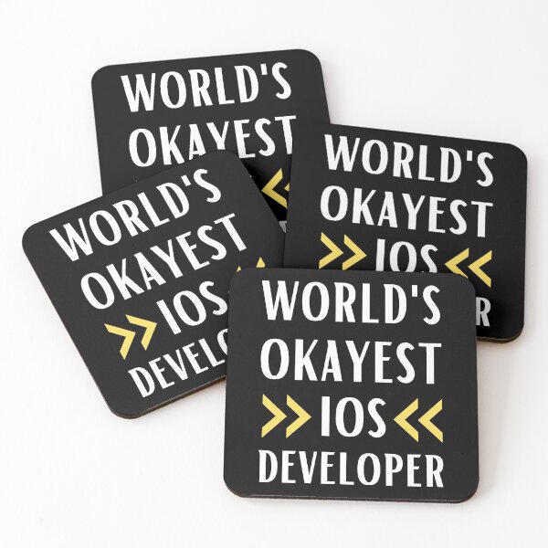 Item preview, World's Okayest IOS Developer designed and sold by Valuential.