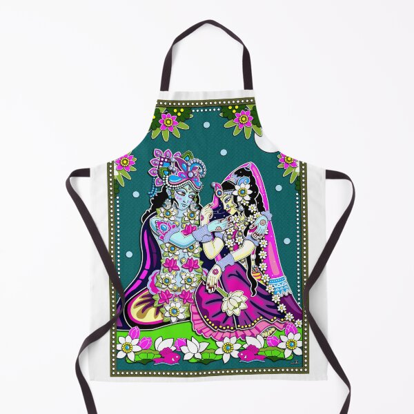 Item preview, Radha Krishna on banks of Yamuna River designed and sold by GundicaArt.