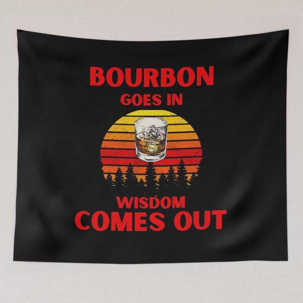 Item preview, Bourbon Goes In Wisdom Comes Out Bourbon Drinking Lover Gift designed and sold by MARCOS LILI.