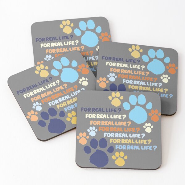 Item preview, For Real Life Blue Heeler Paw Prints designed and sold by LawsonFabrics.