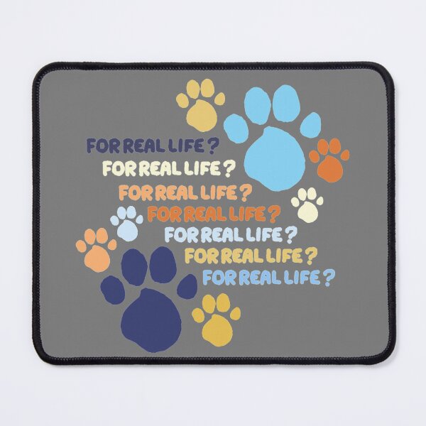 Item preview, For Real Life Blue Heeler Paw Prints designed and sold by LawsonFabrics.