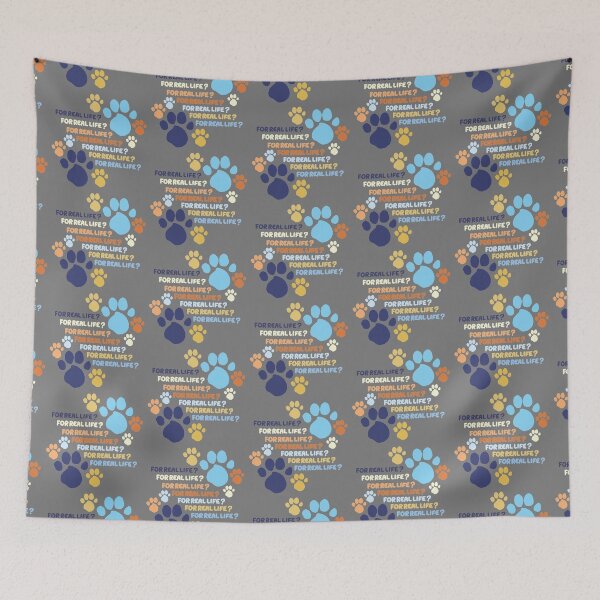 Item preview, For Real Life Blue Heeler Paw Prints designed and sold by LawsonFabrics.