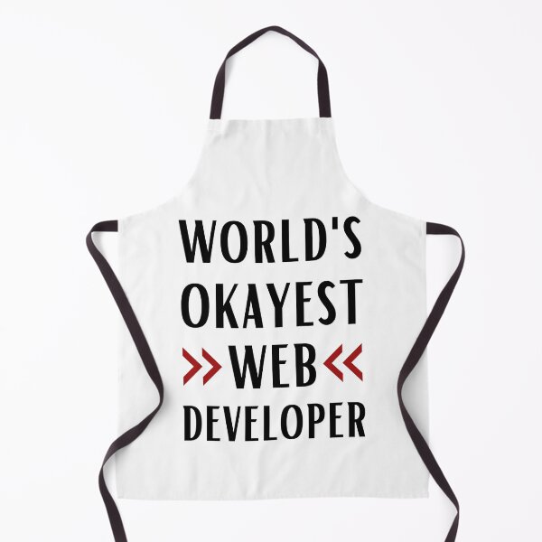 Item preview, World's Okayest Web Developer designed and sold by Valuential.
