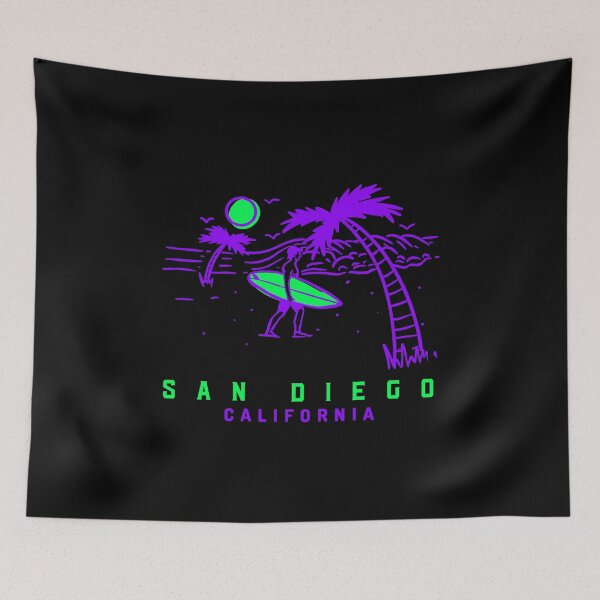 Item preview, San Diego beach at sunset designed and sold by Rad-State.