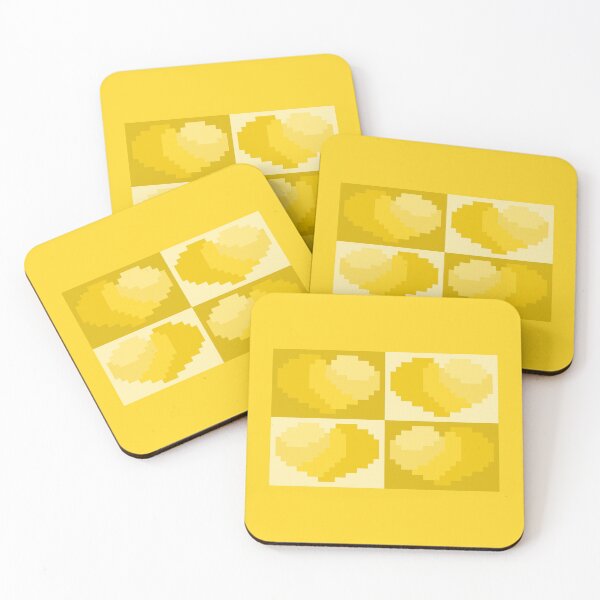 Item preview, Perfect Little Yellow Pixel Hearts designed and sold by rin3d .