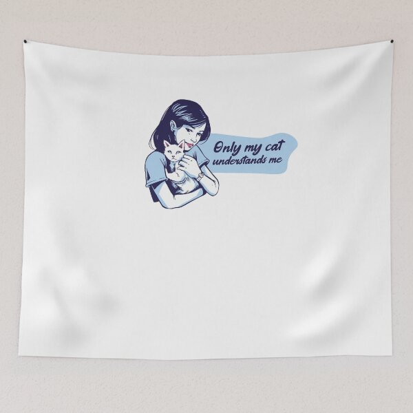Item preview, Only My Cat Understands Me designed and sold by ArteSilenziosa.