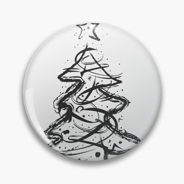 Item preview, Minimalist Christmas tree drawing  designed and sold by Shenise.