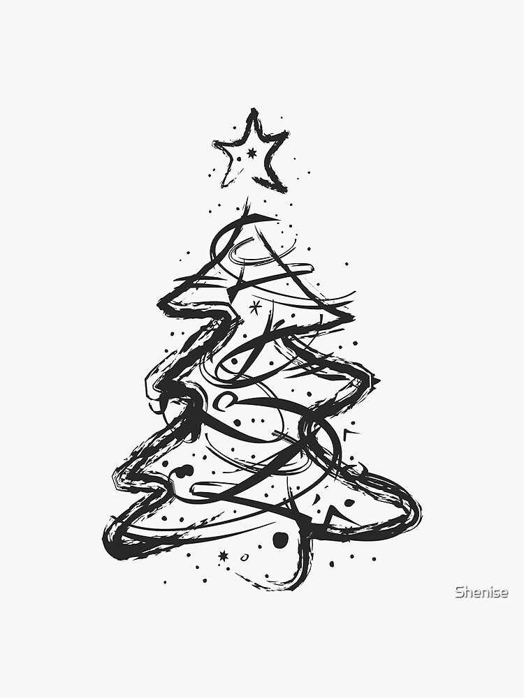 How to Draw an Easy Christmas Tree - Really Easy Drawing Tutorial