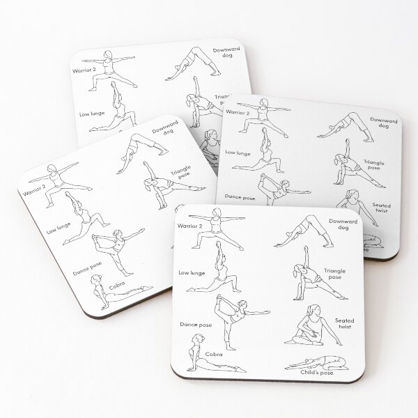 Item preview, Yoga Exercise Chart designed and sold by zenbition.