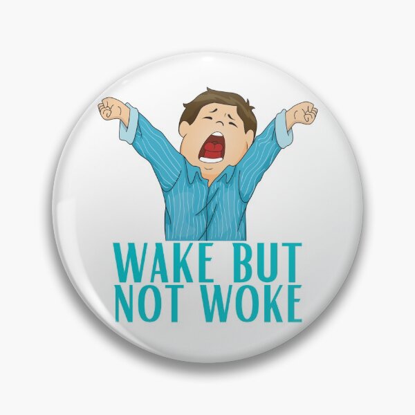 Item preview, wake but not woke Stickers designed and sold by NIKENchop.