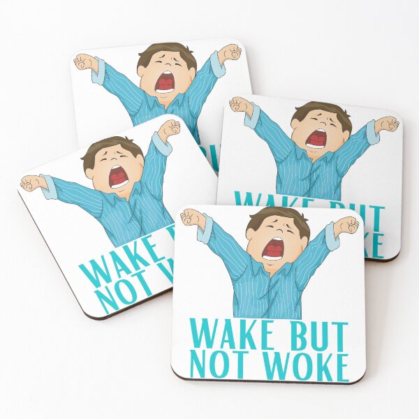 Item preview, wake but not woke Stickers designed and sold by NIKENchop.