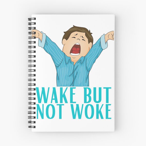 Item preview, wake but not woke Stickers designed and sold by NIKENchop.