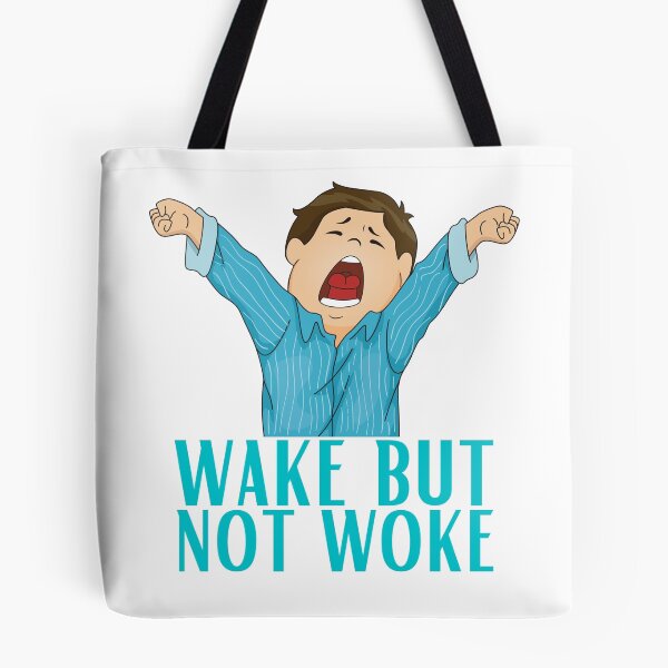 Item preview, wake but not woke Stickers designed and sold by NIKENchop.