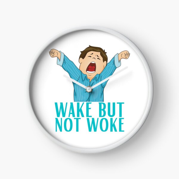 Item preview, wake but not woke Stickers designed and sold by NIKENchop.