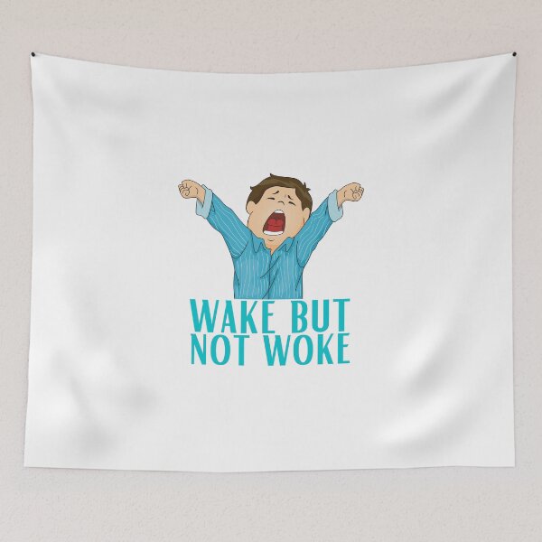 Item preview, wake but not woke Stickers designed and sold by NIKENchop.