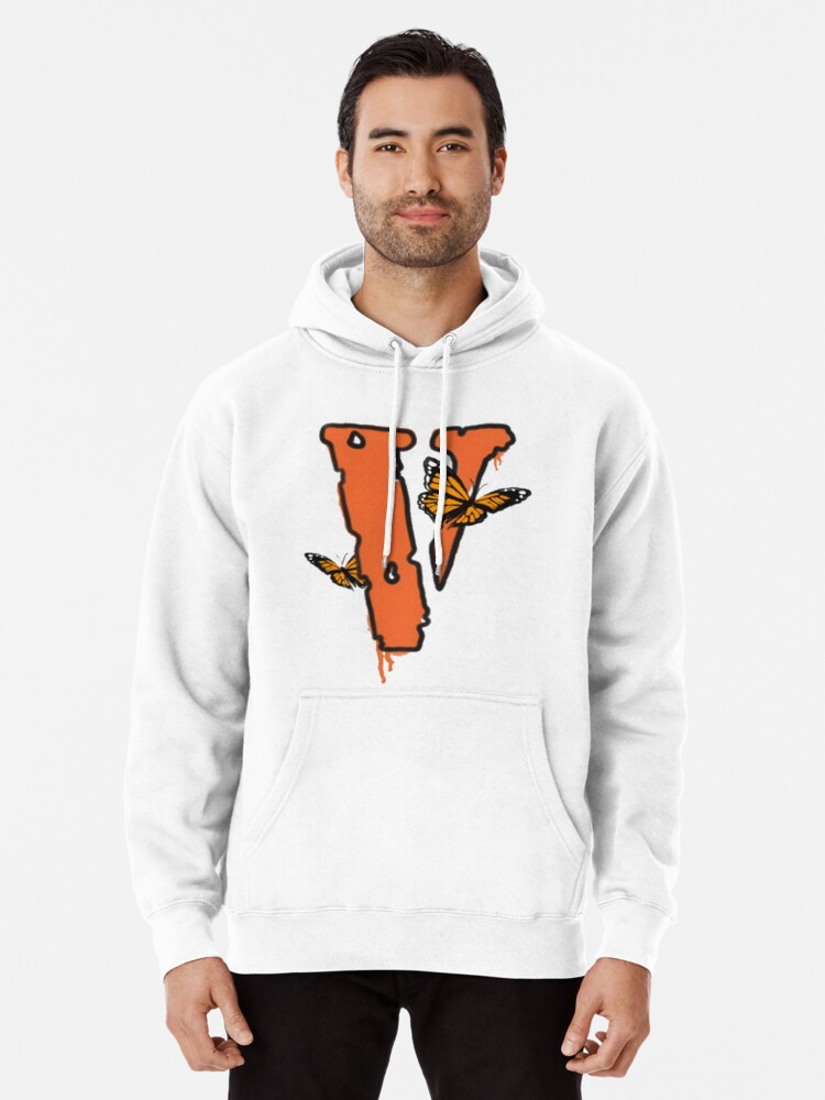 White shop vlone hoodie