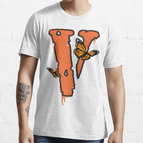 juice wrld x vlone butterfly t-shirt white Active T-Shirt for Sale by Kadi