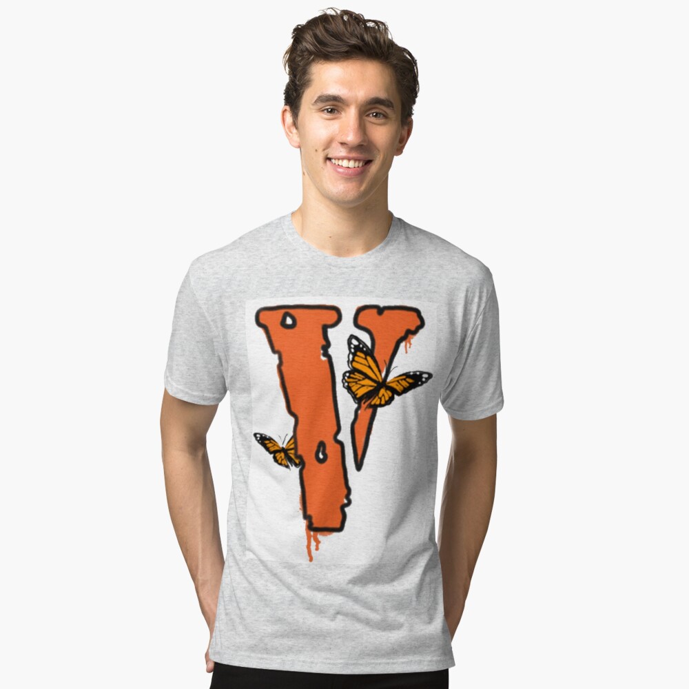 juice wrld x vlone butterfly t-shirt white Active T-Shirt for Sale by Kadi