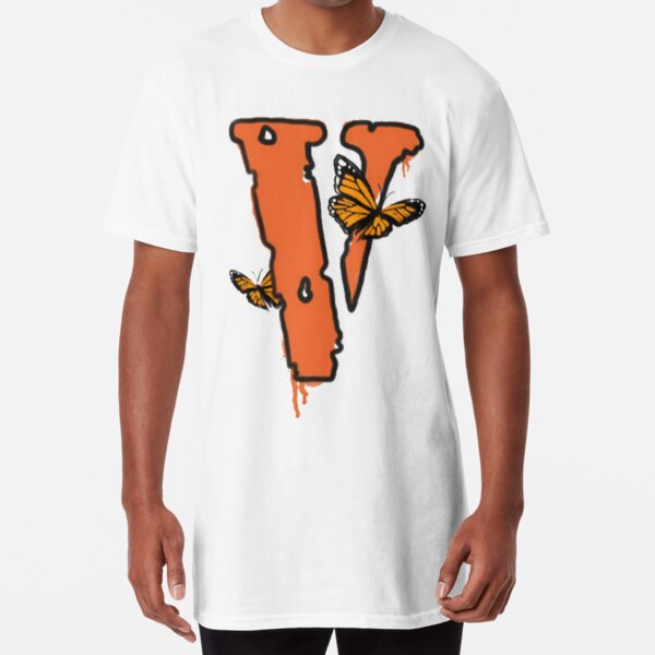 juice wrld x vlone butterfly t-shirt white Active T-Shirt for Sale by Kadi