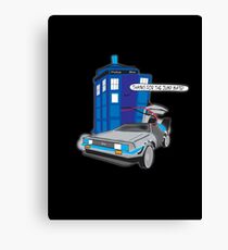 Time Travel Jump Start Canvas Print