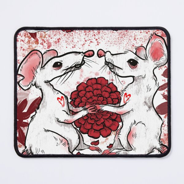 Item preview, Rats in Love Red Ver. designed and sold by kils-treehouse.