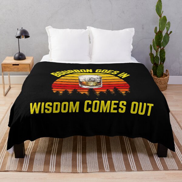 Item preview, Bourbon Goes In Wisdom Comes Out Bourbon Drinking Lover Gift designed and sold by MARCOS LILI.