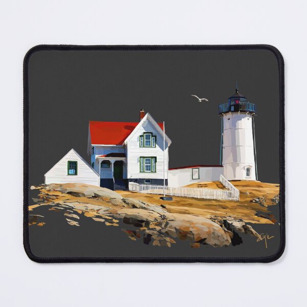 Item preview, Nubble Lighthouse in the Spring designed and sold by Emily Kalina.