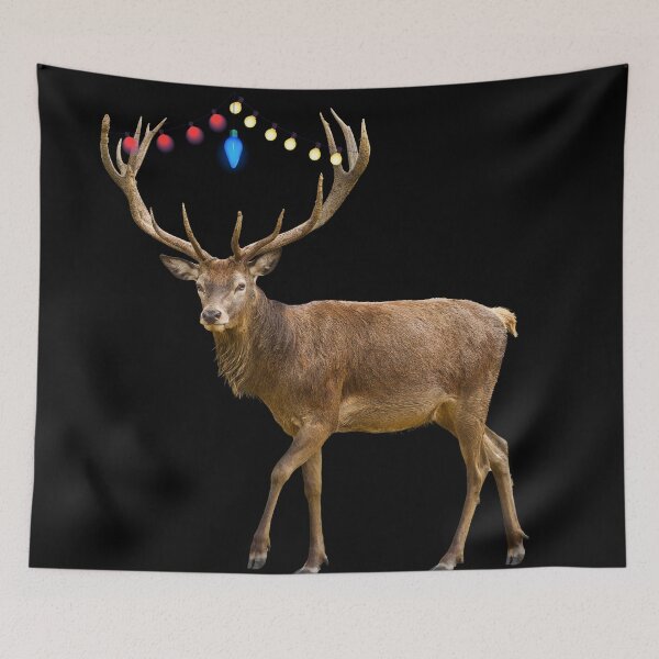 Item preview, Proud moose from Canada about to celebrate Christmas  designed and sold by Photorebelle.